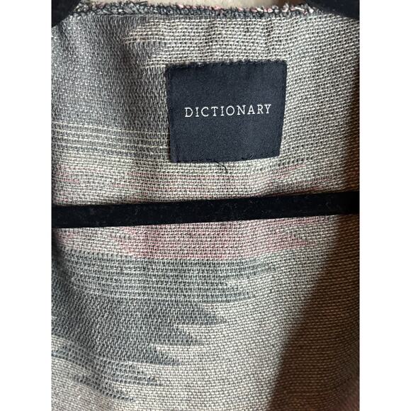 Dictionary Women's Gray / Pink Hooded Long Open Front Cardigan XL - Picture 4 of 6